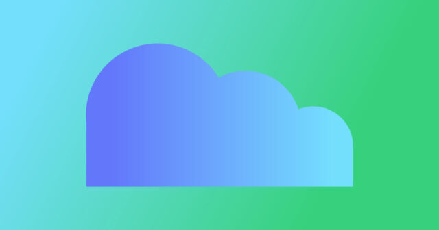 Green and Blue colour gradient with abstract shape post header